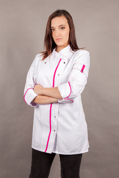 Performance ladies chef jacket Alessia_White Edition by Enrico Wieland Workwear
