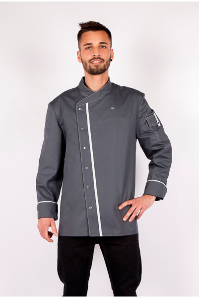 High quality cook & catering jacket Alejandro_Mr. & Mrs. Grey in the basic color anthracite