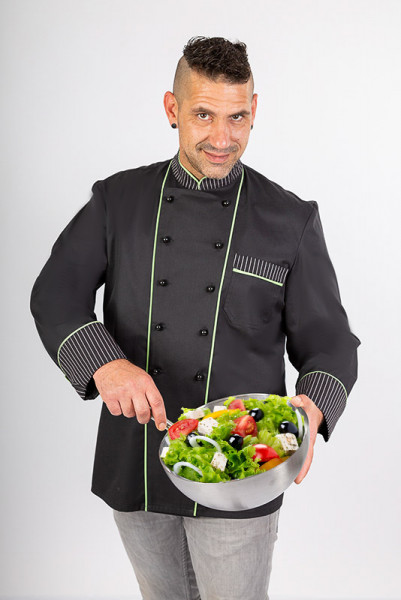 Chef's jacket Henri_Black Edition by Enrico Wieland
